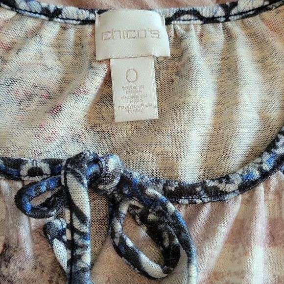 Chico's Crochet Hem Boho Knit Top - Picture 6 of 8